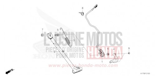 BEQUILLE LATERALE CRF300LAS de 2025